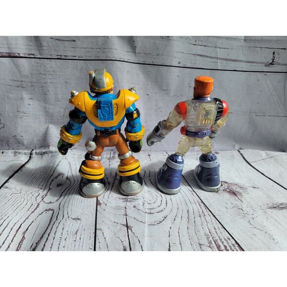 Lot Of 2 Vintage Mattel 6” Rescue Heroes Warren Waters & Jack Hammer - Picture 5 of 6